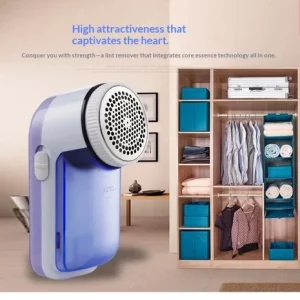 Portable Electric Lint Remover Fabric Shaver Clothes Fuzz Bobble Remover Blue